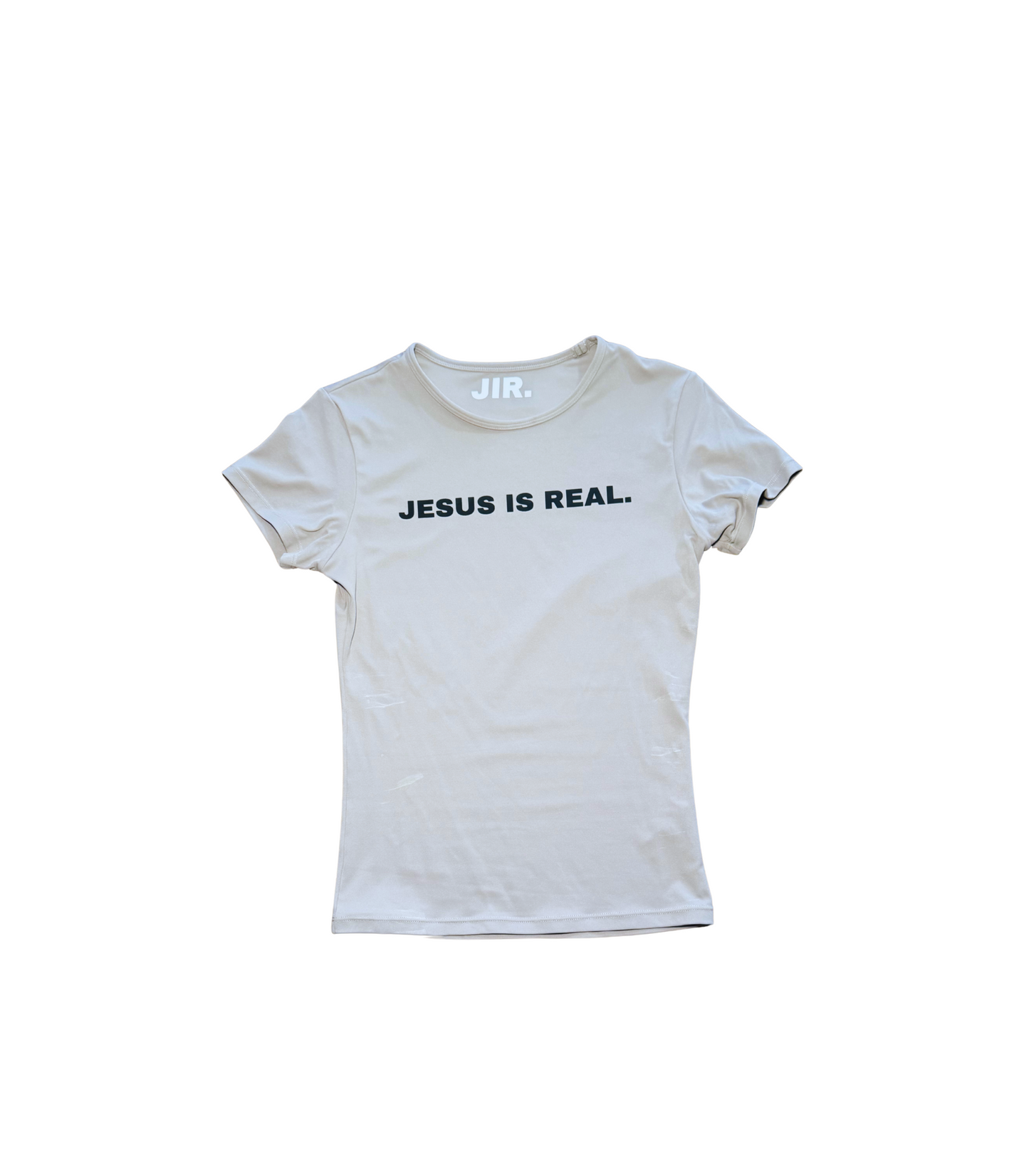 JESUS IS REAL Grey Baby Tee