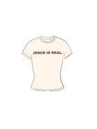 JESUS IS REAL Cream Baby Tee