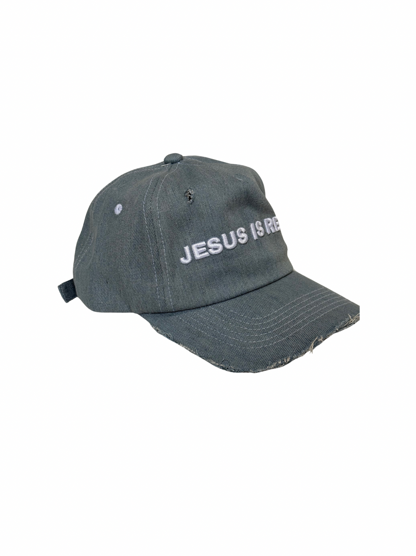 JESUS IS REAL Denim Baseball Cap