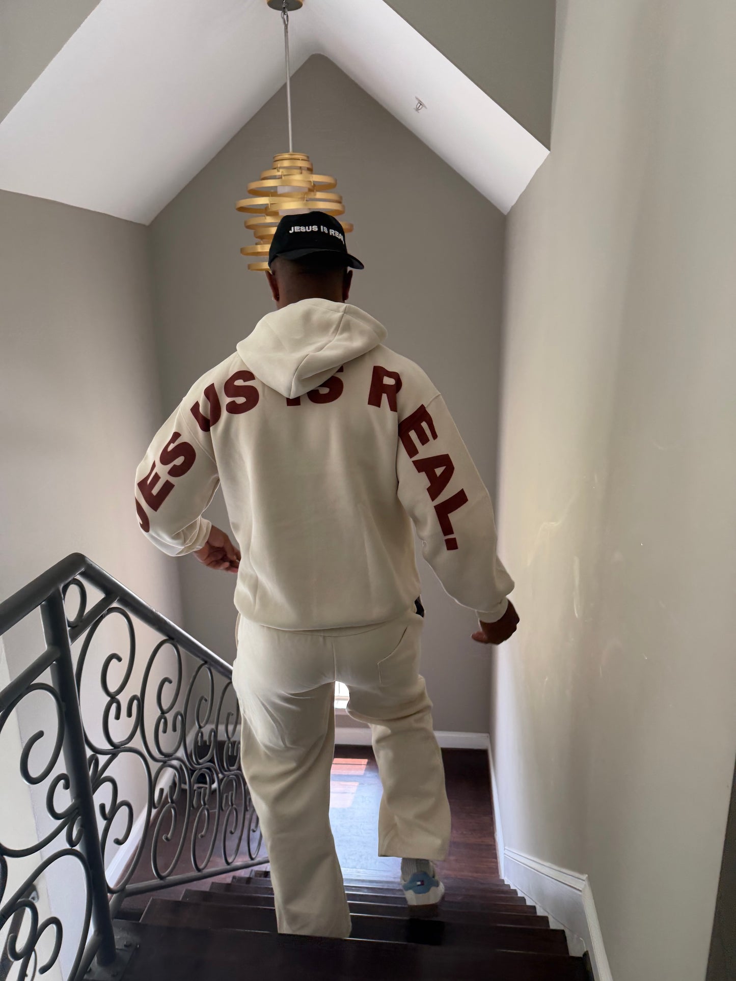 JESUS IS REAL Sweatsuit (Cream)