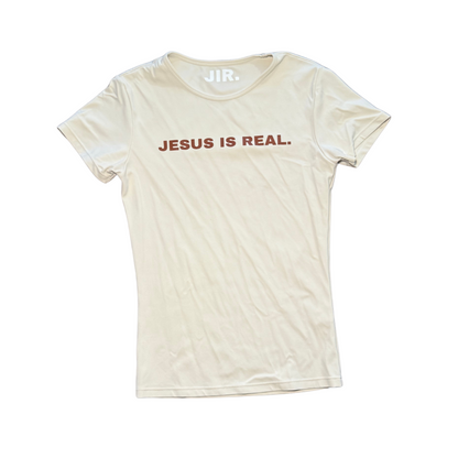 JESUS IS REAL Cream Baby Tee