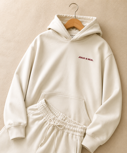 JESUS IS REAL Sweatsuit (Cream)