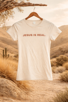 JESUS IS REAL Cream Baby Tee