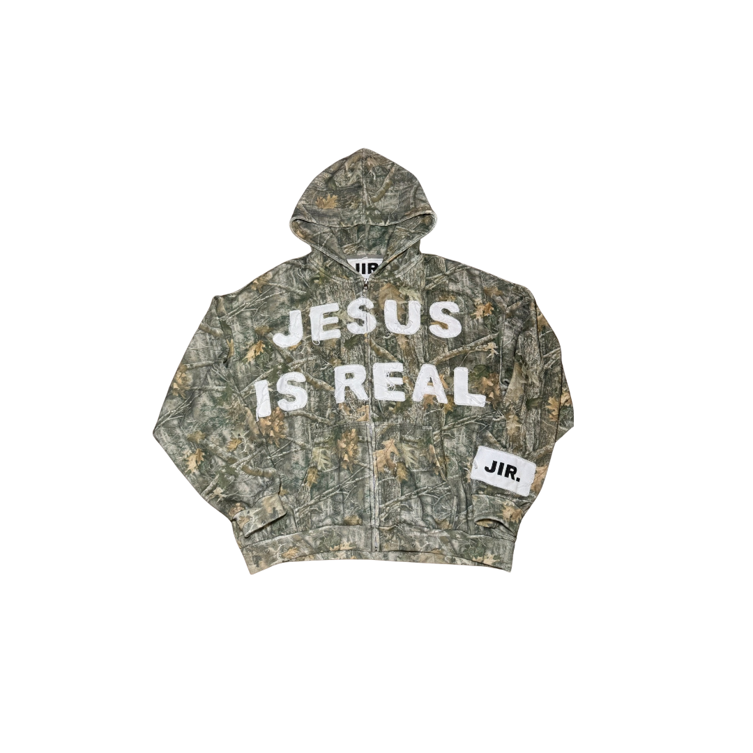 JESUS IS REAL Zip Up Hoodie